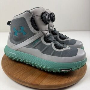 Under Armour Fat Tire Gray & Teal BOA Winter Hiking Boots